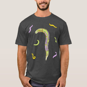 C elegans Nematode Anatomy Illustration T-Shirt