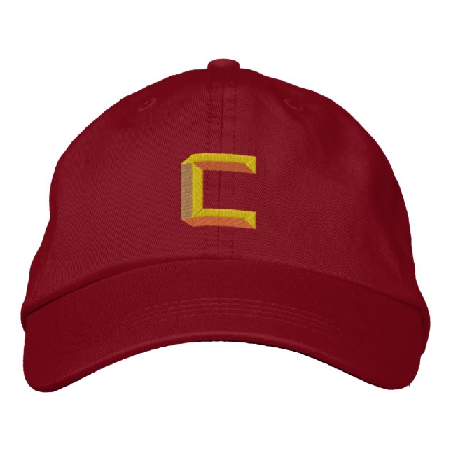 C EMBROIDERED BASEBALL CAP (Front)