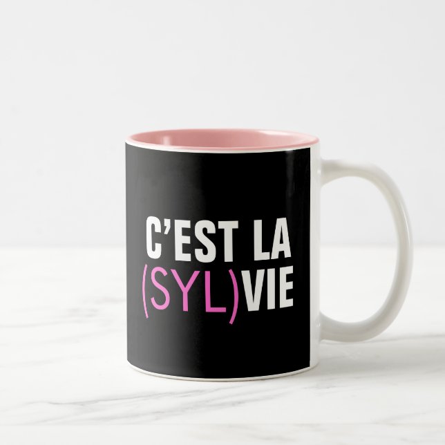 C’est la (Syl)Vie - C’est la Vie Two-Tone Coffee Mug (Right)
