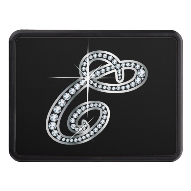 C Faux-"Diamond Bling" Trailer Hitch Cover (Front)
