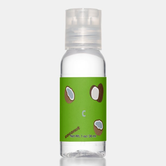 C for coconut green hand sanitizer (Front)