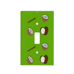 C for coconut green light switch cover