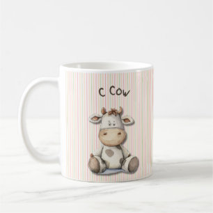 C for Cow: Cute Kids' Mug with Playful Cow Design