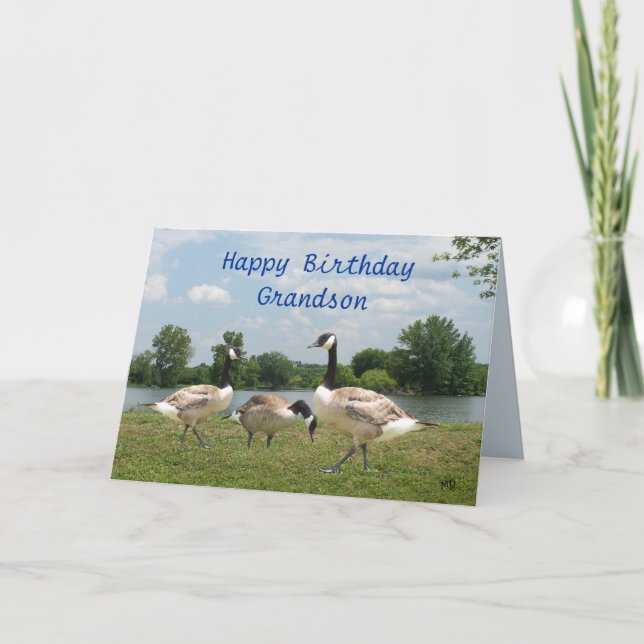 C. Geese-customize any occasion Card (Front)