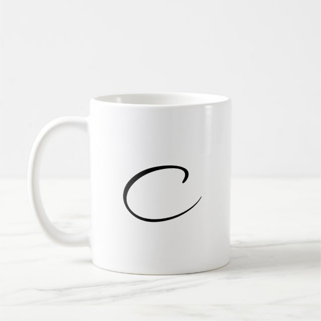C initial Accent Coffee Mug-Mother's Day Gift-Gift Mug (Left)