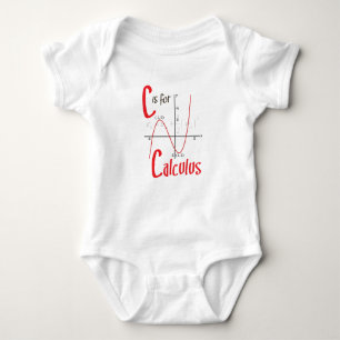 C is for Calculus Cute Math Design Baby Bodysuit