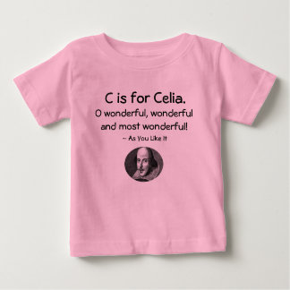 C is for Celia • A Little Shakespeare Shirt