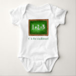 C is for Chalkboard Green School Slate Math ABCs Baby Bodysuit<br><div class="desc">Alphabet letter fun! Baby suit design features an original marker illustration of a green school chalkboard, and C IS FOR CHALKBOARD in a fun font. Great for learning the ABCs. Don't see what you're looking for? Need help with customization? Click "contact this designer" to have something created just for you!...</div>