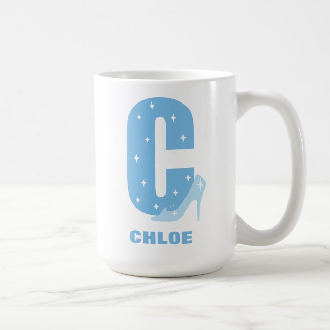 C is for Cinderella | Add Your Name Coffee Mug (Right)