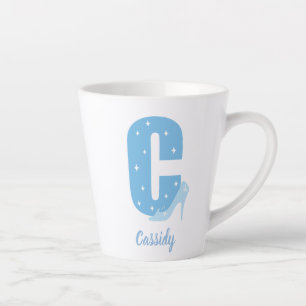 C is for Cinderella Add Your Name Latte Mug
