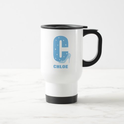C is for Cinderella  Add Your Name Travel Mug