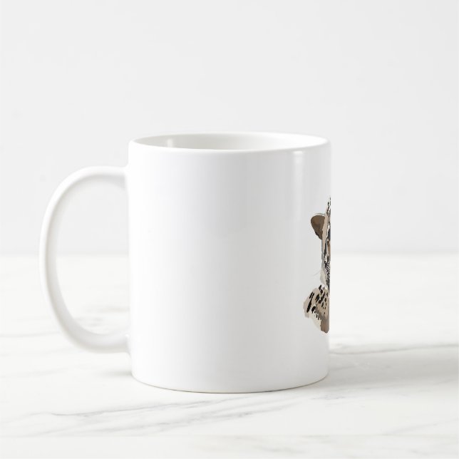 C is for Clouded Leopard Coffee Mug (Left)