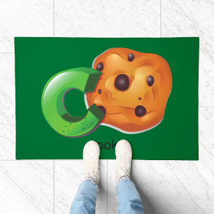 C is for Cookie Alphabet Letter Chocolate Chip Doormat