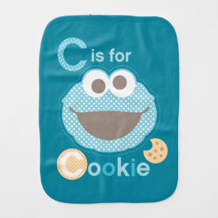 C is for Cookie Baby Baby Burp Cloth