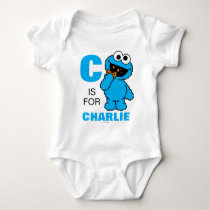C is for Cookie Monster | Add Your Name Baby Bodysuit C is for Cookie Monster | Add Your Name Baby Bodysuit