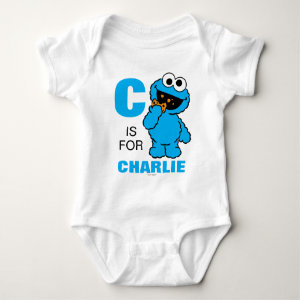 C is for Cookie Monster | Add Your Name Baby Bodysuit