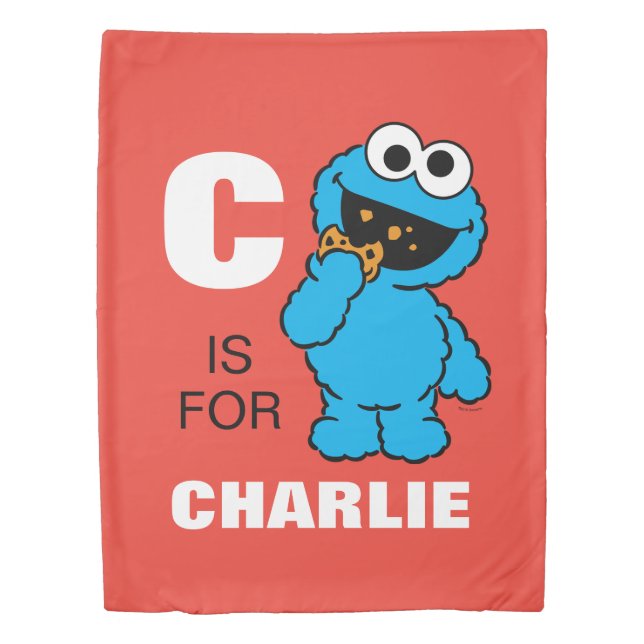 C is for Cookie Monster | Add Your Name Duvet Cover (Front)