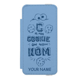 C is for Cookie Monster | Add Your Name iPhone SE/5/5s Wallet Case