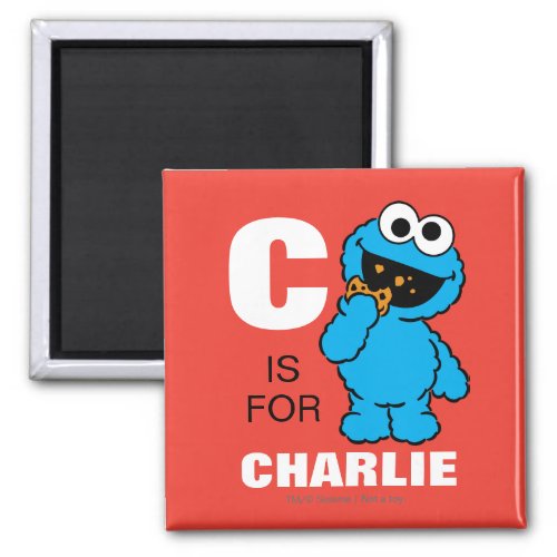 C is for Cookie Monster  Add Your Name Magnet