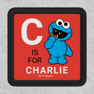 C is for Cookie Monster   Add Your Name Patch