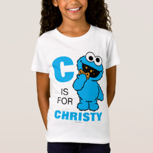 C is for Cookie Monster Add Your Name T-Shirt