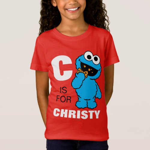 C is for Cookie Monster  Add Your Name T_Shirt