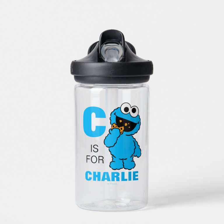 C is for Cookie Monster | Add Your Name Water Bottle