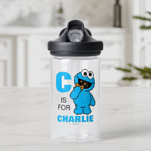 C is for Cookie Monster Add Your Name Water Bottle