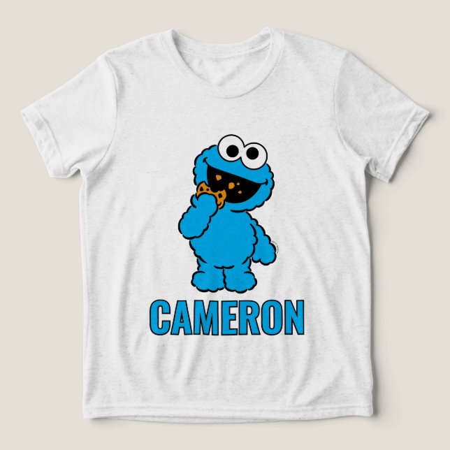 C is for Cookie Monster Tri-Blend Shirt (Design Front)