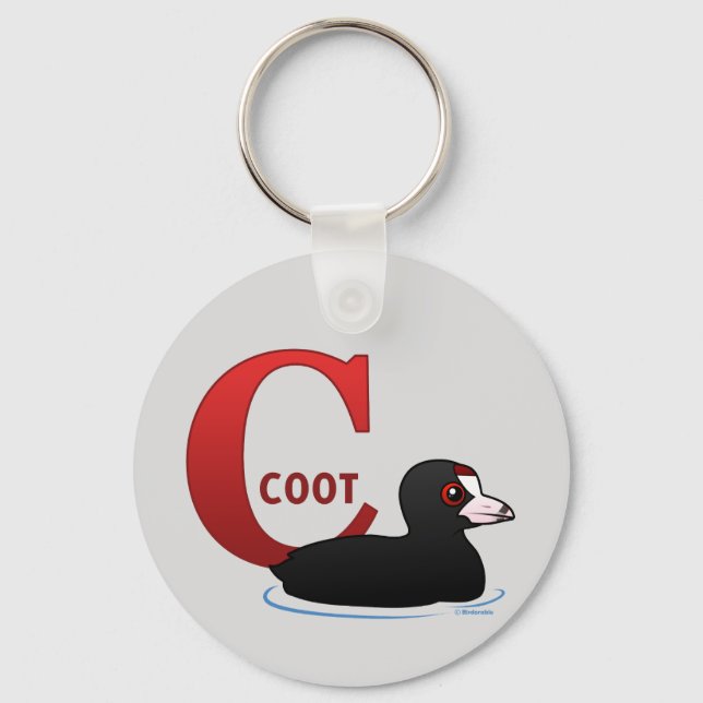 C is for Coot Keychain (Front)