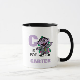 C is for Count von Count Add Your Name Mug
