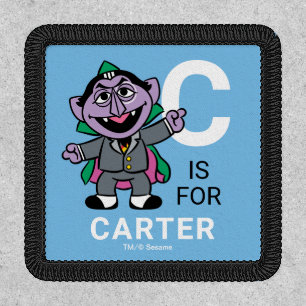 C is for Count von Count   Add Your Name Patch