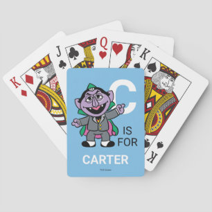 C is for Count von Count Playing Cards