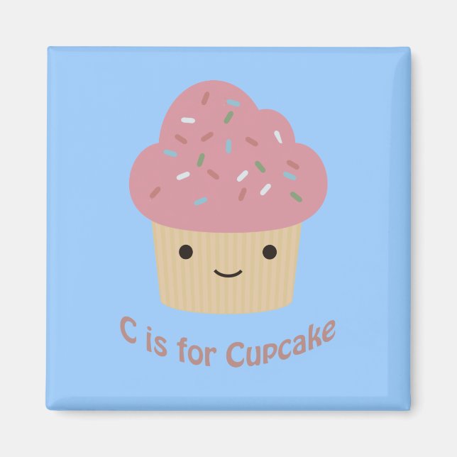 C is for cupcake magnet (Front)