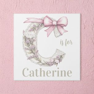 C is for Custom Name Whimsical Letter Art