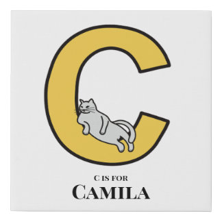 C is for…personalized printed canvas