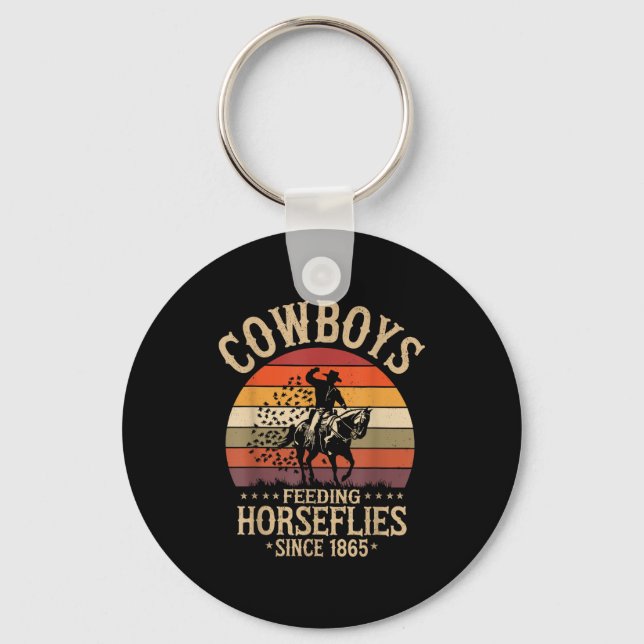 C.j.'s Cowboy Rodeo Outfit For Men - Funny Western Keychain (Front)