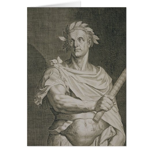 C. Julius Caesar (100-44 BC) Emperor of Rome engra Cards (Front)