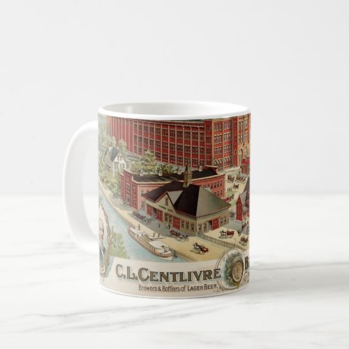 CL Centlivre Brewing Company Factory Buildings Coffee Mug