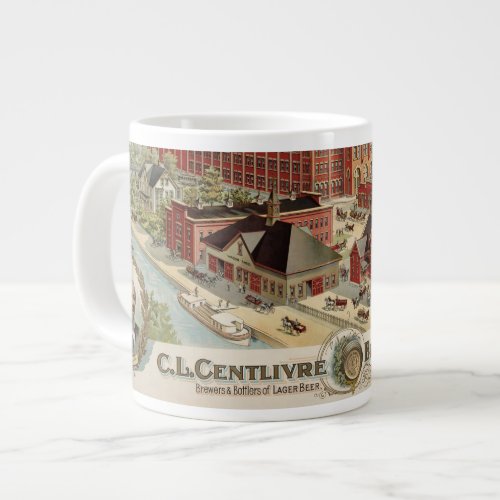 CL Centlivre Brewing Company Factory Buildings Giant Coffee Mug