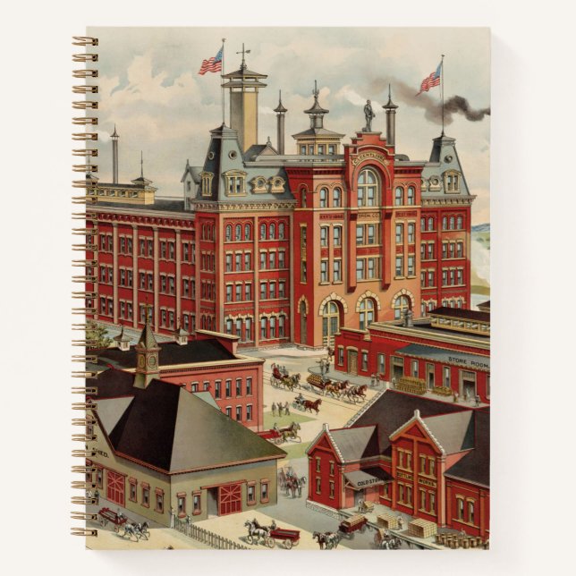 C.L. Centlivre Brewing Company Factory Buildings. Notebook (Front)