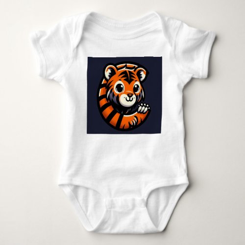 C letter baby tiger t_shirt baby bodysuit