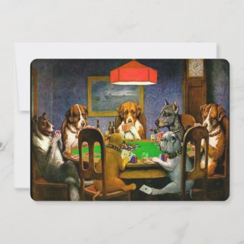 C.m. Coolidge Dogs Playing Poker by Classicville at Zazzle