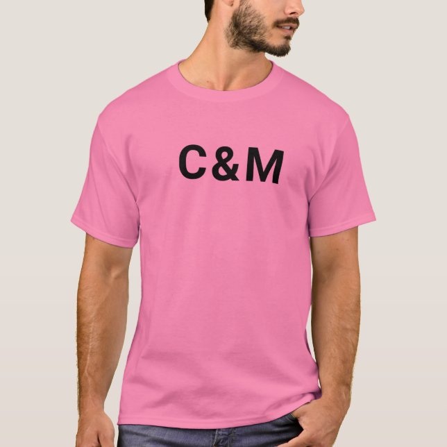 C&M pink  T-Shirt (Front)