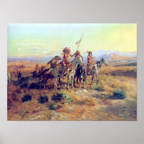 C M Russell The Scouts Fine Art Print