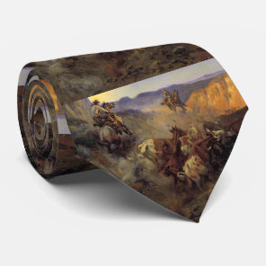 C M Russell The Slick Ear Vintage Western Cowboy Neck Tie