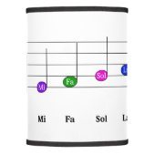 C Major Scale in Treble Clef Kids Music Literacy Lamp Shade (Front)