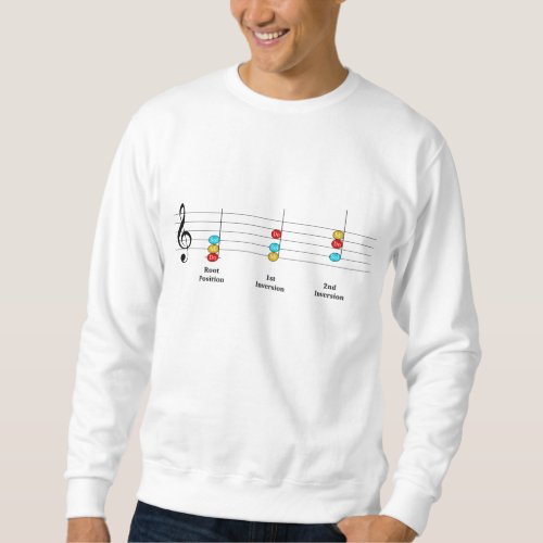 C Major Triad Inversions Solfege Kids Music Lesson Sweatshirt