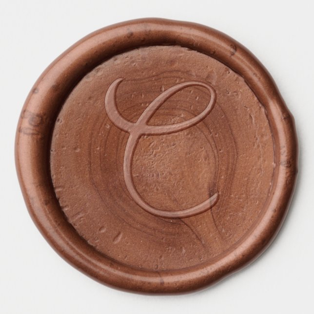 C Monogram Wax Seal Sticker (Front)