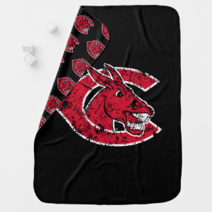C Mules Logo Distressed Baby Blanket